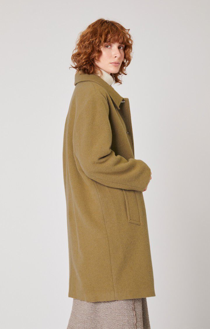 American Vintage Manteau Femme Abelville - MANGOUSTE CHINE Manches Longues Marron - H21