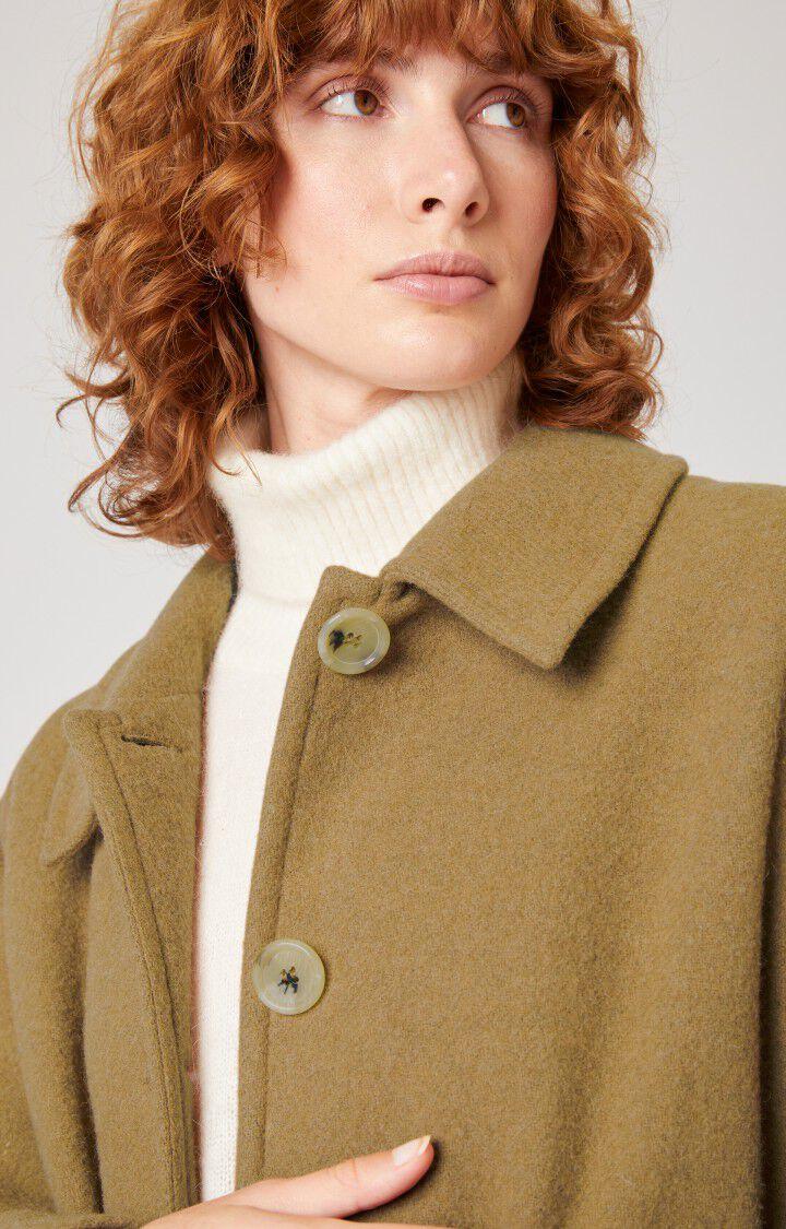 American Vintage Manteau Femme Abelville - MANGOUSTE CHINE Manches Longues Marron - H21