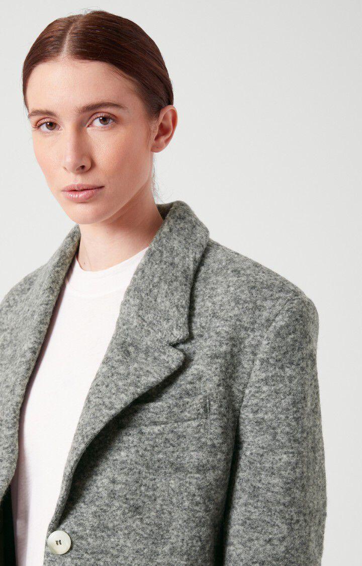 American Vintage Manteau Femme Azibeach - GRIS CHINE Manches Longues Gris - E22
