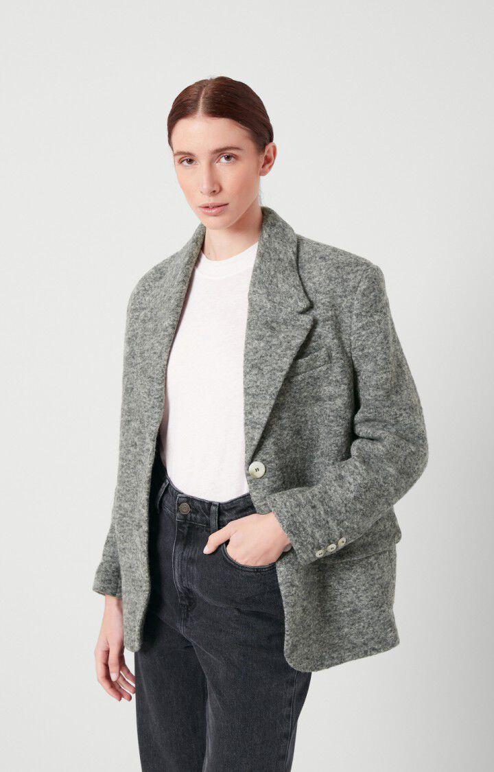 american vintage Manteau femme Azibeach - GRIS CHINE Manches longues Gris - E22