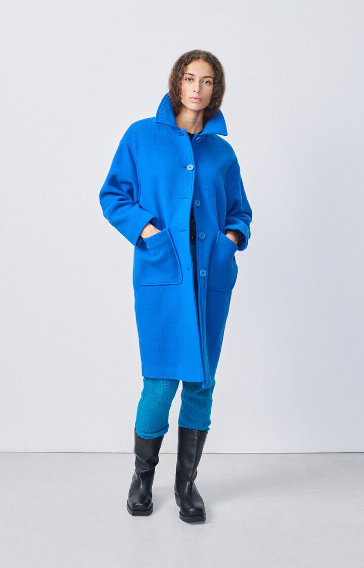 american vintage Manteau femme Bazybay - MARITIME 50 Manches longues Bleu - H23