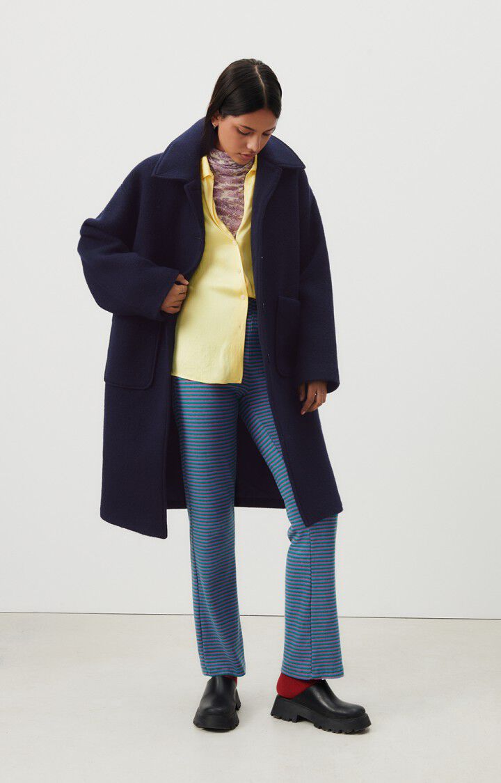American Vintage Manteau Femme Bazybay - NAVY 50 Manches Longues Bleu - H23