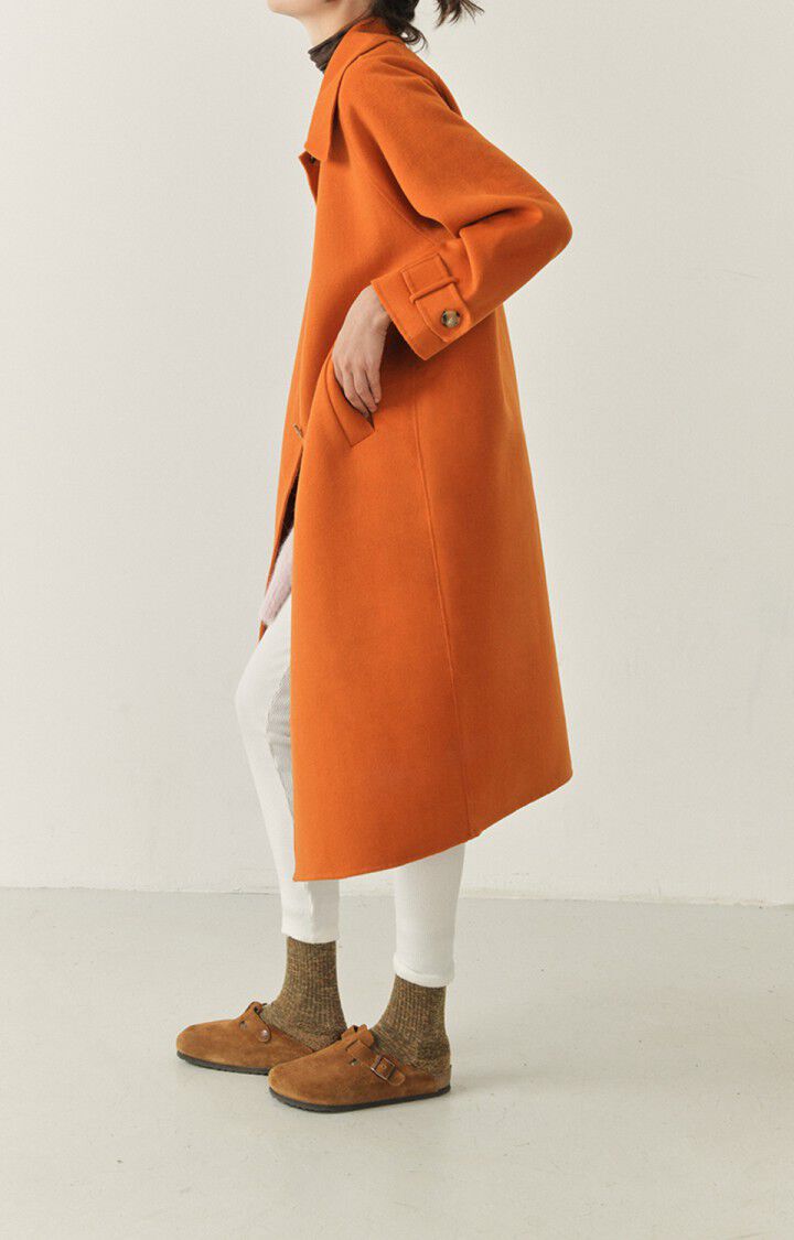 American Vintage Manteau Femme Dadoulove - AUTOMNE CHINE 71 Manches Longues Orange - H22B