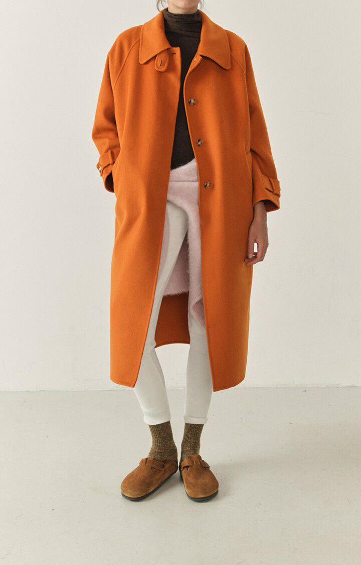 american vintage Manteau femme Dadoulove - AUTOMNE CHINE 71 Manches longues Orange - H22B