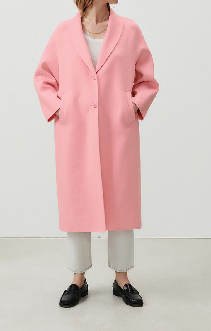 american vintage Manteau femme Dadoulove - BARBE A PAPA 72 Manches longues Rose - H23