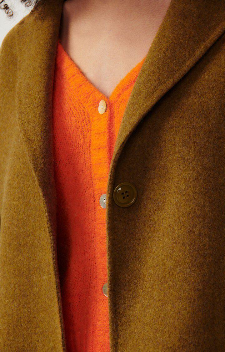 American Vintage Manteau Femme Dadoulove - CAMEL CHINE 53 Manches Longues Marron - H23