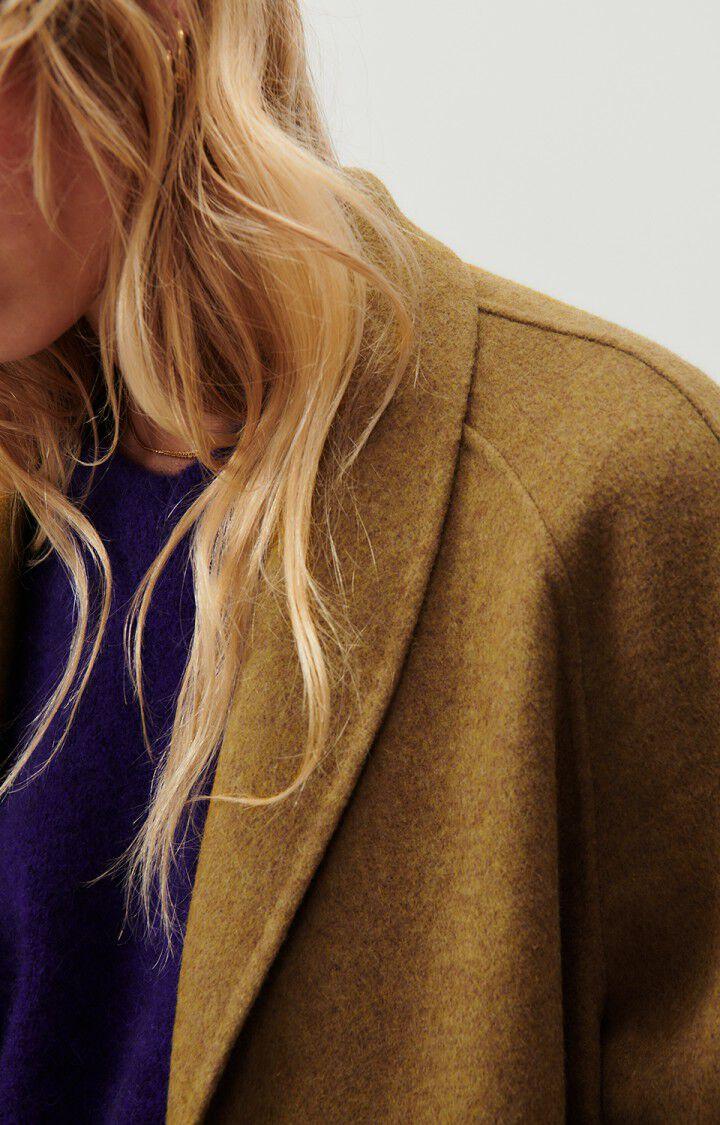 American Vintage Manteau Femme Dadoulove - CAMEL CHINE 72 Manches Longues Marron - H23