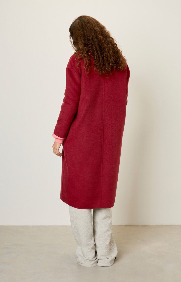 American Vintage Manteau Femme Dadoulove - CERISE Manches Longues Rouge - H20