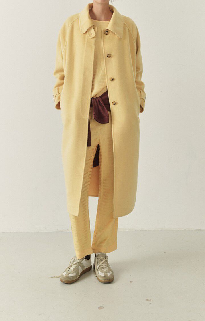 american vintage Manteau femme Dadoulove - DESERT 71 Manches longues Jaune - H22