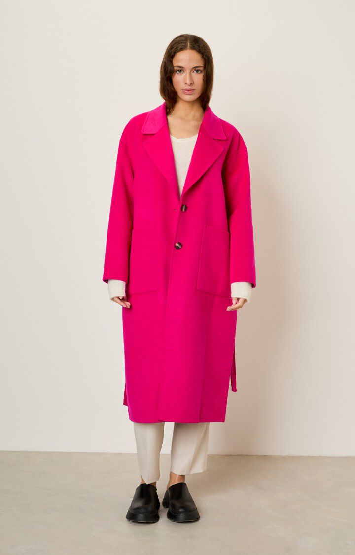 american vintage Manteau femme Dadoulove - FUCHSIA Manches longues Rose - E22