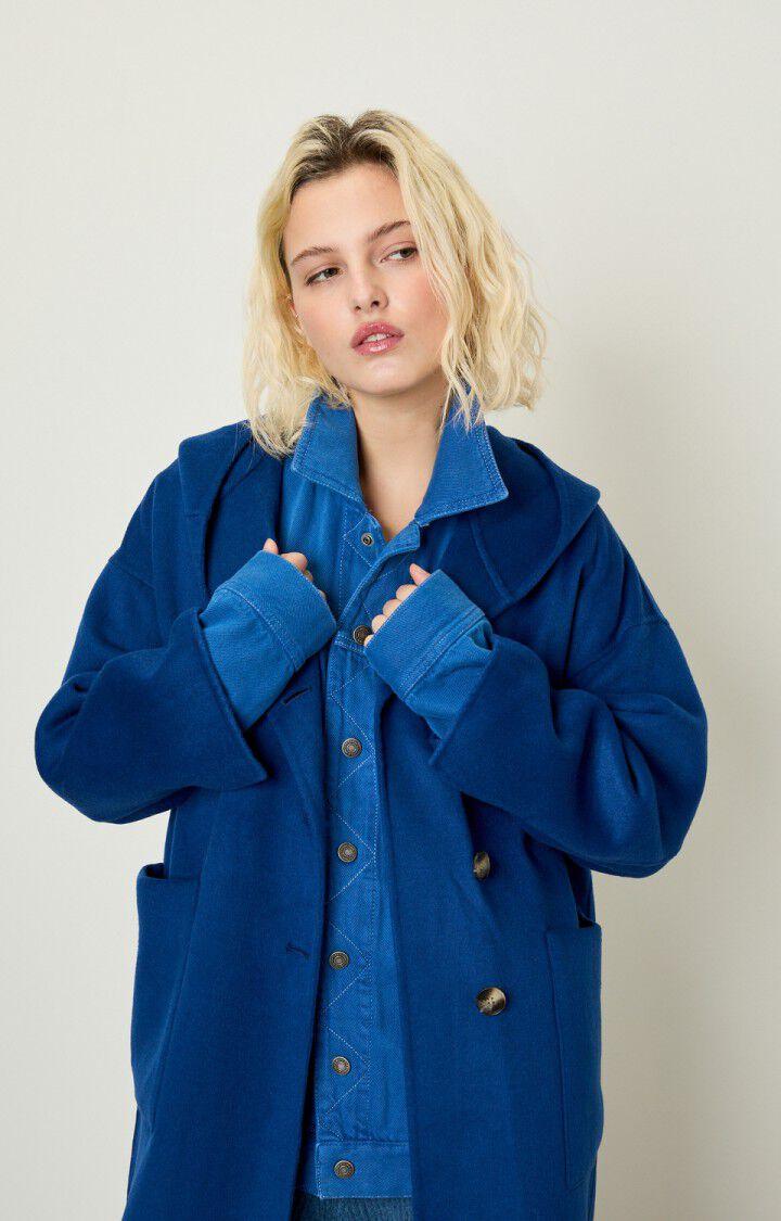 American Vintage Manteau Femme Dadoulove - INDIGO Manches Longues Bleu - E21