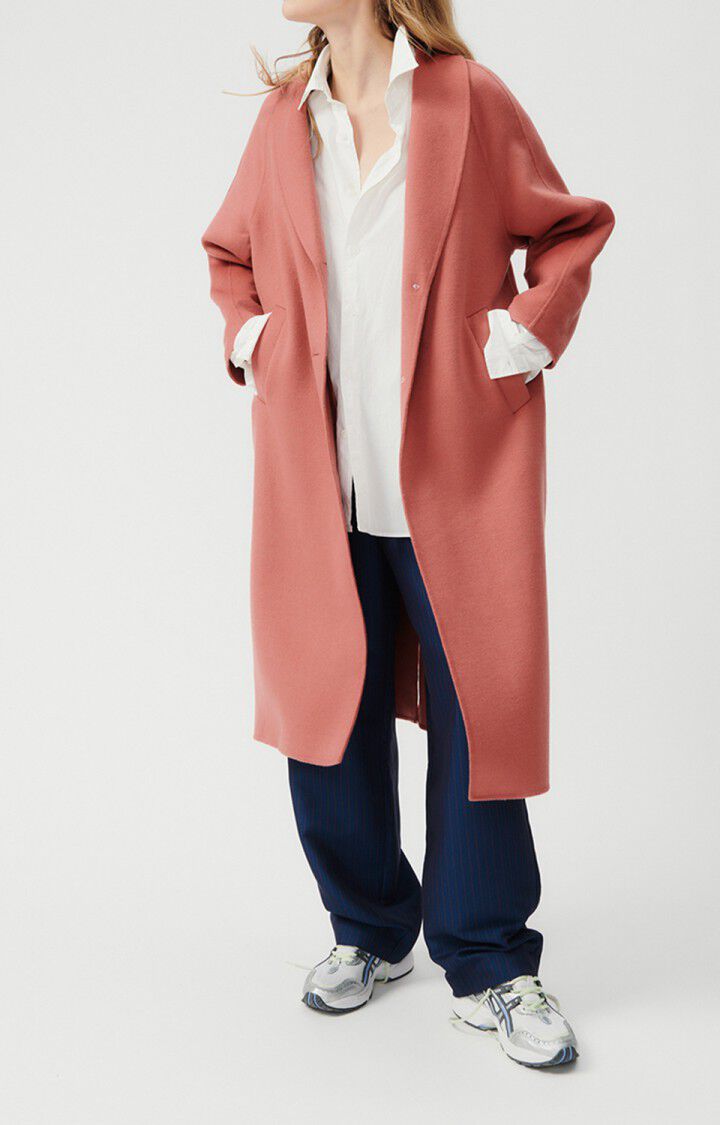 american vintage Manteau femme Dadoulove - MAQUILLAGE 72 Manches longues Rouge - E23