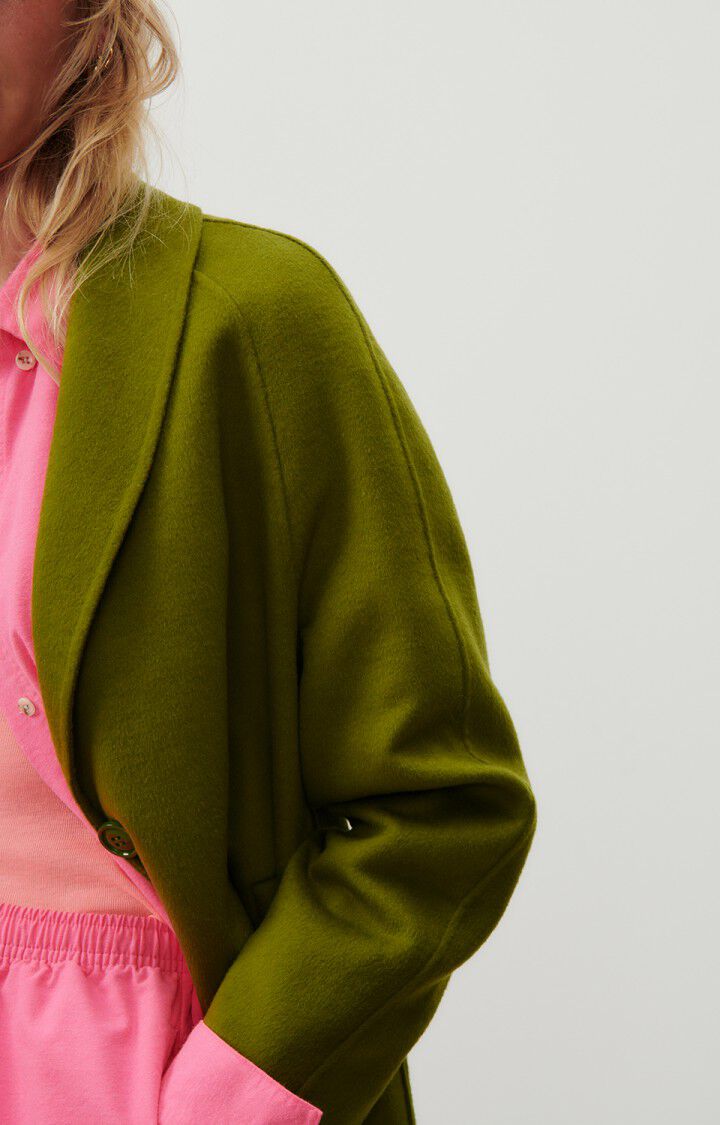 American Vintage Manteau Femme Dadoulove - MARAIS 72 Manches Longues Vert - H23