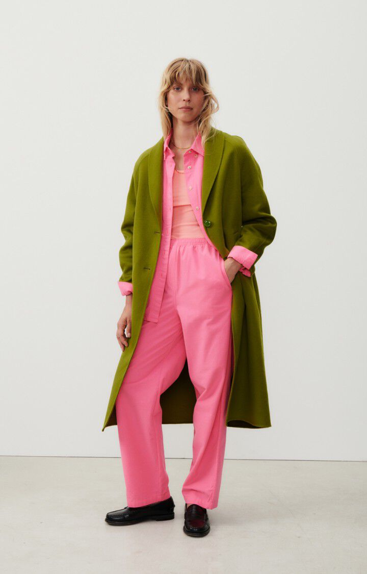 american vintage Manteau femme Dadoulove - MARAIS 72 Manches longues Vert - H23