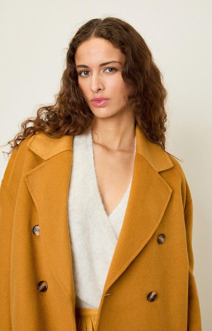 American Vintage Manteau Femme Dadoulove - MIEL Manches 7/8 Marron - H21