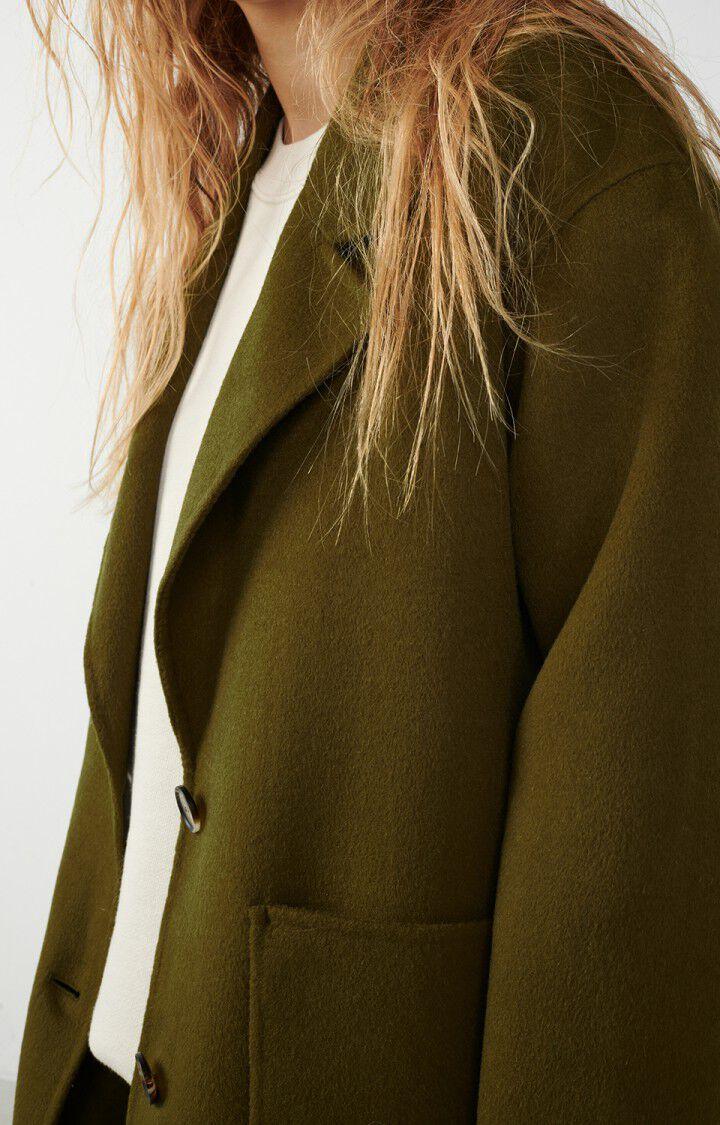 American Vintage Manteau Femme Dadoulove - MOUSSE Manches Longues Vert - E22