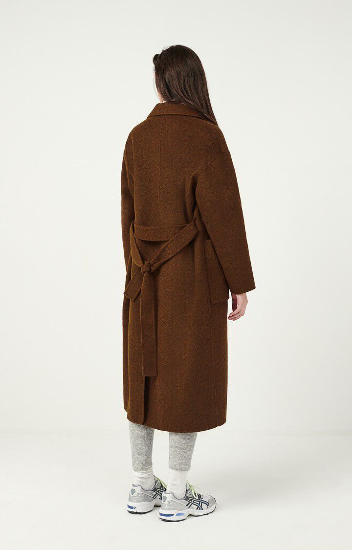 American Vintage Manteau Femme Dadoulove - NOUNOURS CHINE Manches Longues Marron - H21