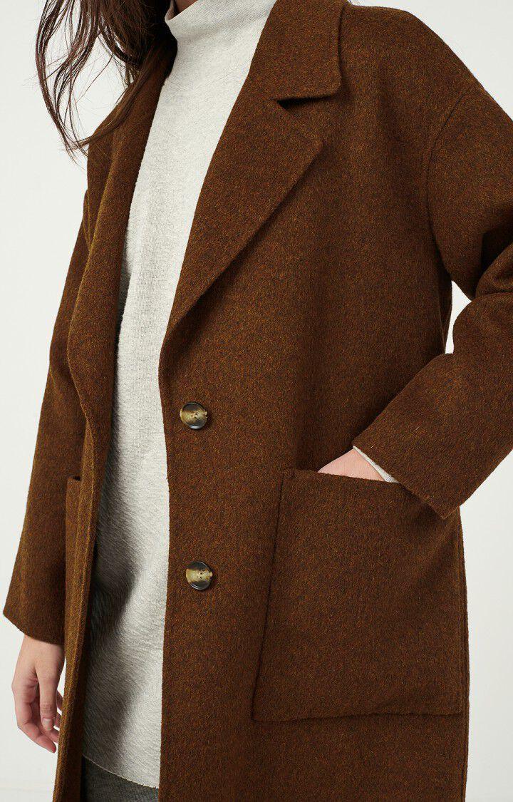 American Vintage Manteau Femme Dadoulove - NOUNOURS CHINE Manches Longues Marron - H21