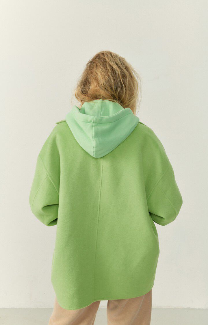 American Vintage Manteau Femme Dadoulove - OPALE CHINE 46 Manches 3/4 Vert - H22