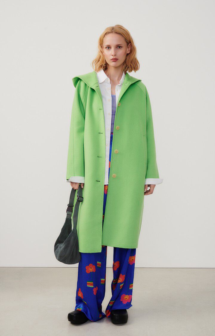 american vintage Manteau femme Dadoulove - PERRUCHE 72 Manches longues Vert - E24