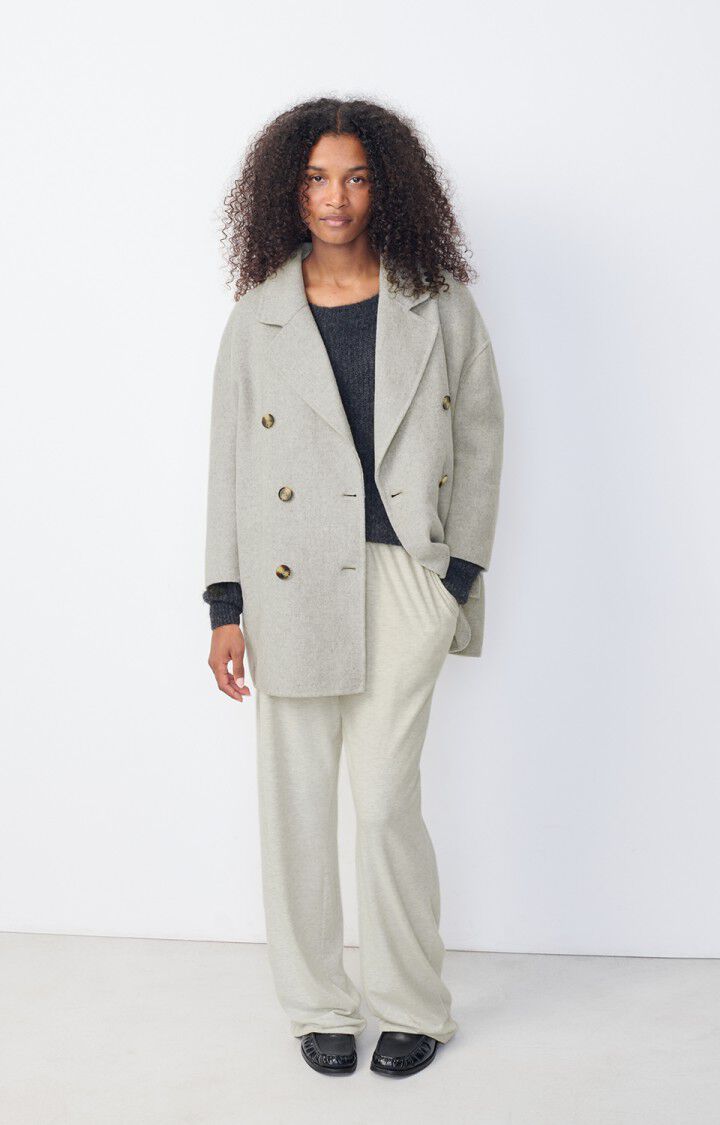 american vintage Manteau femme Dadoulove - POLAIRE CHINE 41 Manches 7/8 Gris - H24