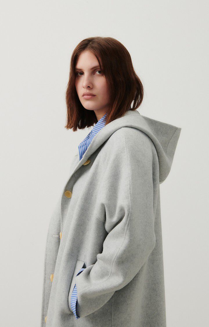 American Vintage Manteau Femme Dadoulove - POLAIRE CHINE 72 Manches Longues Gris - E24