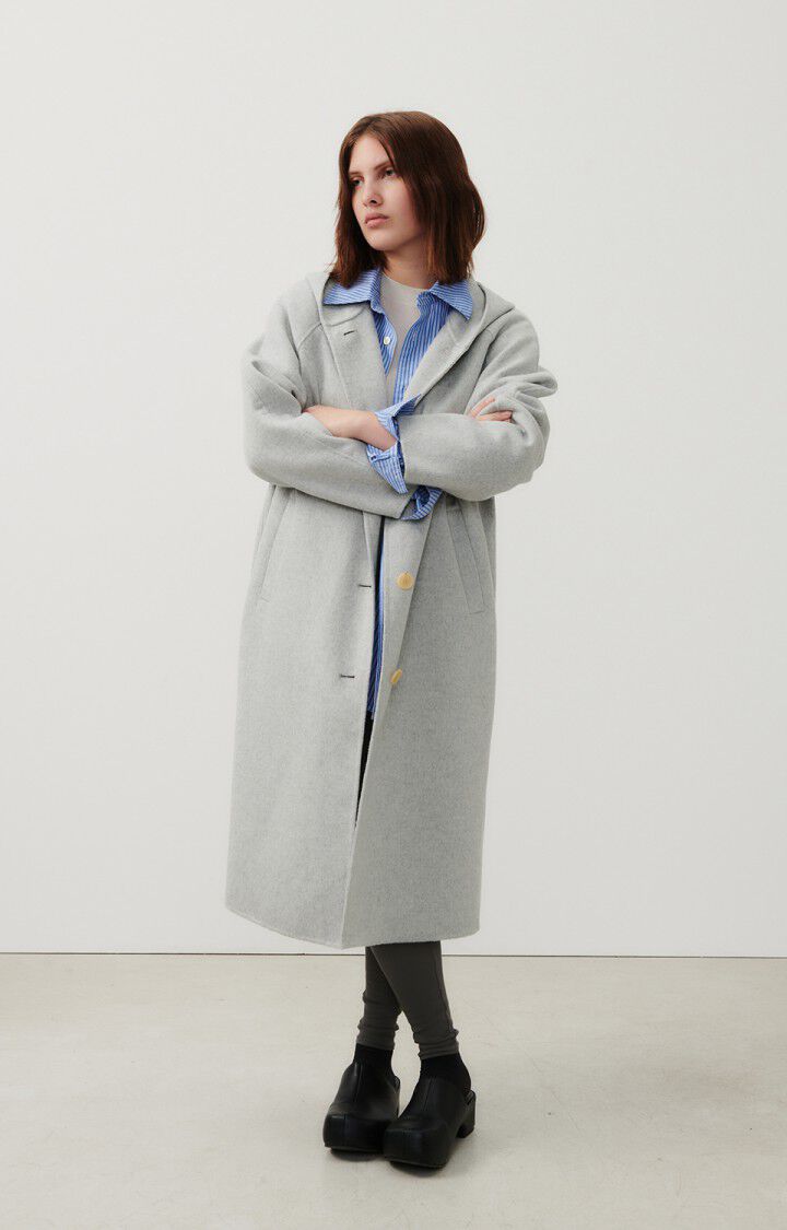 American Vintage Manteau Femme Dadoulove - POLAIRE CHINE 72 Manches Longues Gris - E24
