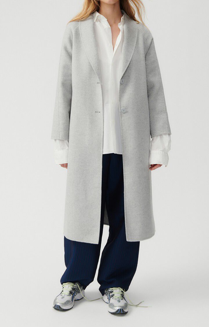 american vintage Manteau femme Dadoulove - POLAIRE CHINE 72 Manches longues Gris - H23