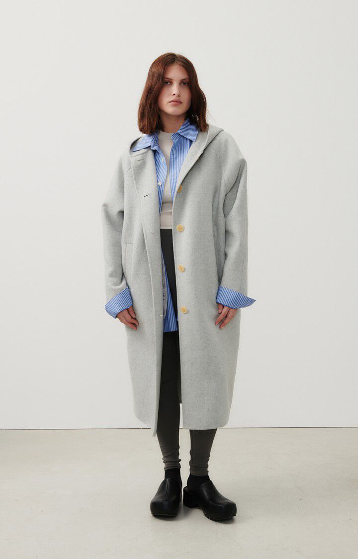 american vintage Manteau femme Dadoulove - POLAIRE CHINE 72 Manches longues Gris - E24