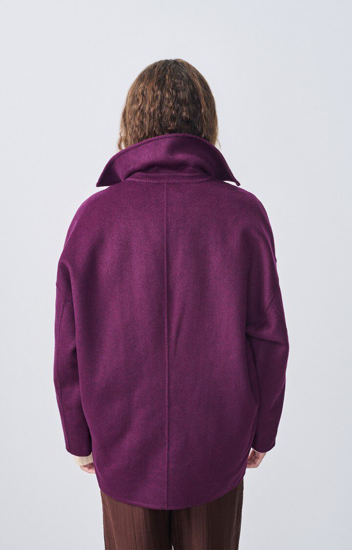 American Vintage Manteau Femme Dadoulove - POURPRE CHINE 46 Manches 3/4 Violet - H22