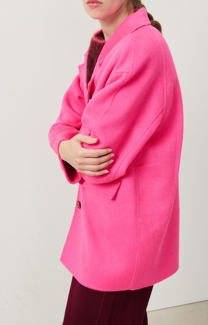 American Vintage Manteau Femme Dadoulove - ROSE FLUO 72 Manches Longues Rose - E25