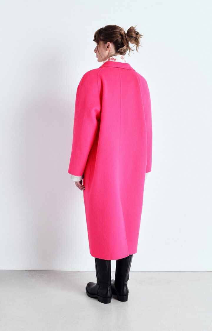 American Vintage Manteau Femme Dadoulove - ROSE FLUO 72 Manches Longues Rose - E25
