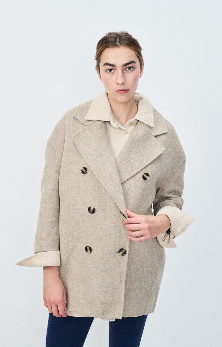 american vintage Manteau femme Dadoulove - SESAME CHINE Marron - H21