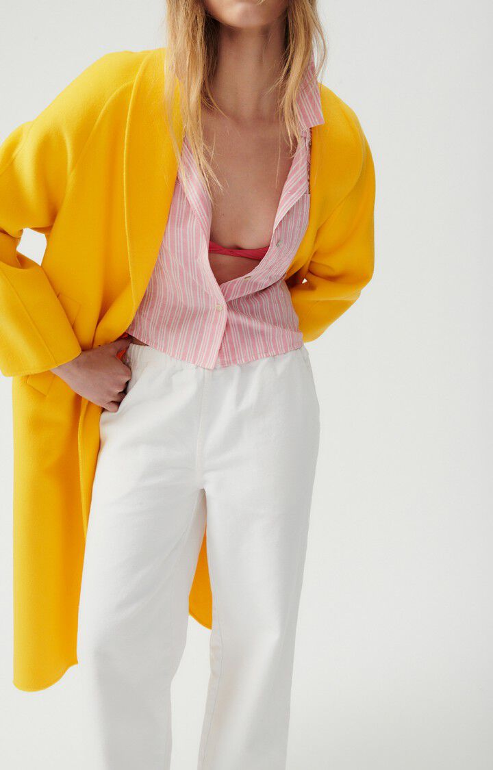 American Vintage Manteau Femme Dadoulove - SOLAIRE 72 Manches Longues Jaune - E23