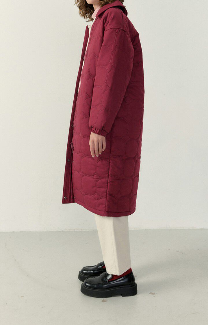 American Vintage Manteau Femme Fibcity - BETTERAVE 53 Manches Longues Rouge - H22