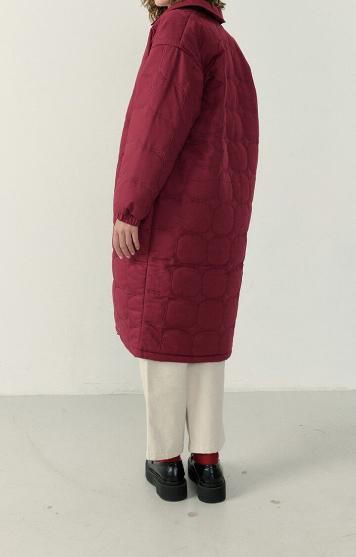 American Vintage Manteau Femme Fibcity - BETTERAVE 53 Manches Longues Rouge - H22