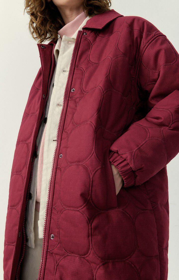 American Vintage Manteau Femme Fibcity - BETTERAVE 53 Manches Longues Rouge - H22
