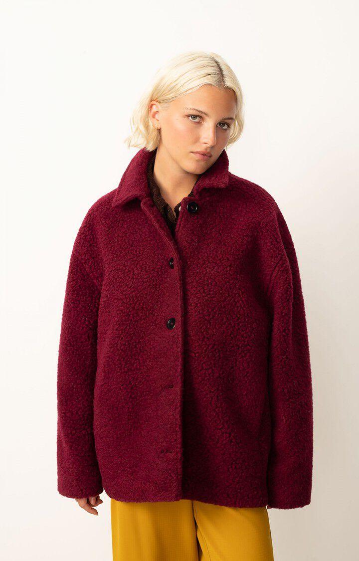 american vintage Manteau femme Gomaz - CANNEBERGE CHINE 51 Manches longues Rouge - H24
