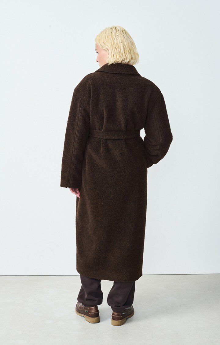 American Vintage Manteau Femme Gomaz - NOUNOURS CHINE 55 Manches Longues Marron - H24