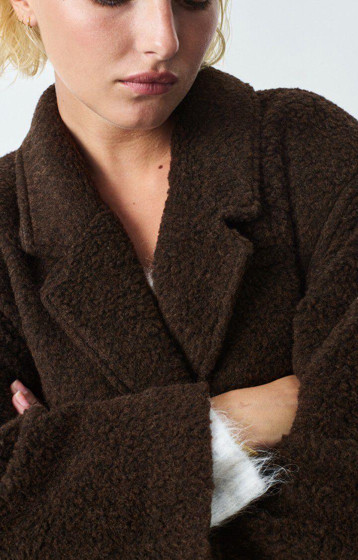 American Vintage Manteau Femme Gomaz - NOUNOURS CHINE 55 Manches Longues Marron - H24