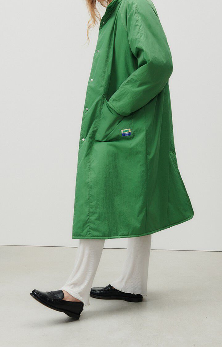 American Vintage Manteau Femme Ikino - FEUILLAGE 76 Manches Longues Vert - E23