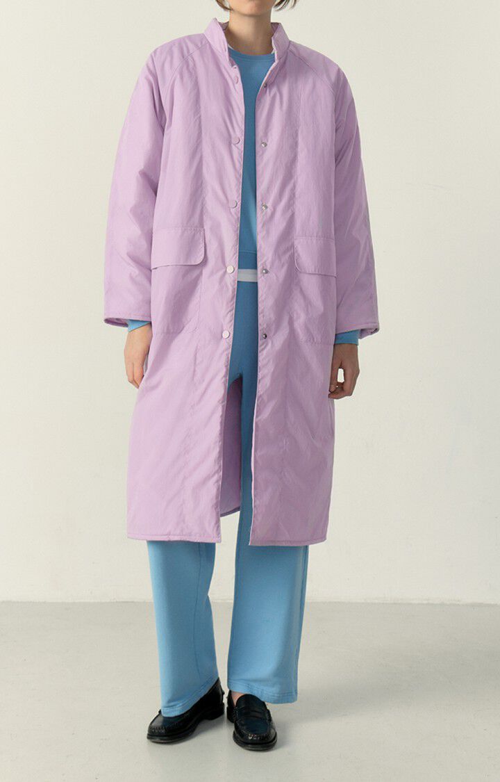 american vintage Manteau femme Ikino - PARME 76 Manches longues Violet - E23