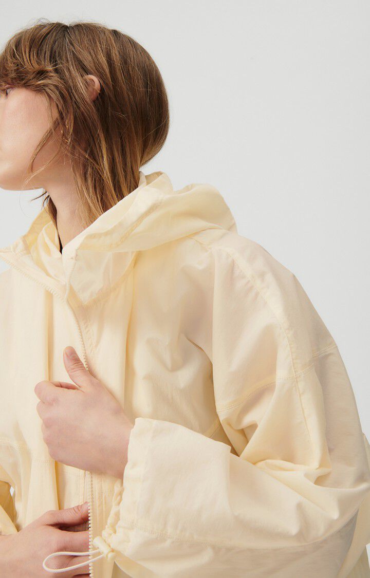 American Vintage Manteau Femme Ikino - PECHE BLANCHE 78 Manches Longues Beige - E23