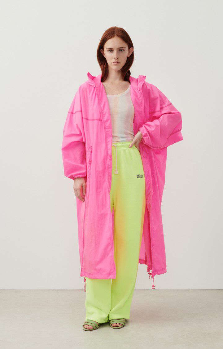 american vintage Manteau femme Ikino - PINK ACID 78 Manches longues Rose - E24