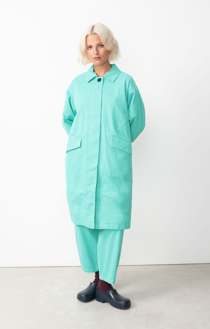 american vintage Manteau femme Izatown - OASIS 53 Manches longues Bleu - H24