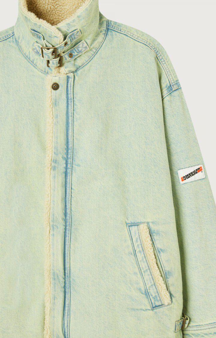 American Vintage Manteau Femme Joybird - SUR TEINTURE VERT 54 Manches Longues Vert - H22