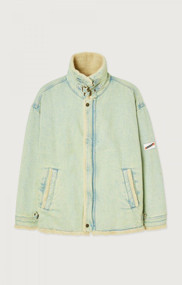 American Vintage Manteau Femme Joybird - SUR TEINTURE VERT 54 Manches Longues Vert - H22