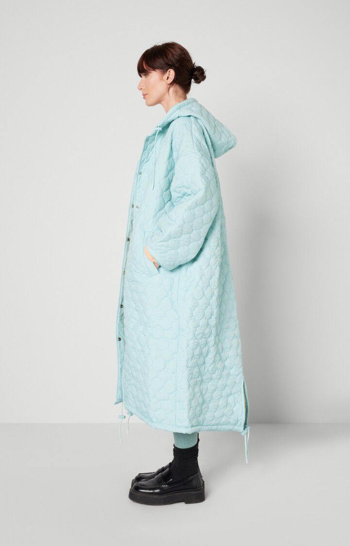 American Vintage Manteau Femme Jumbow - LAGON Manches Longues Bleu - E22