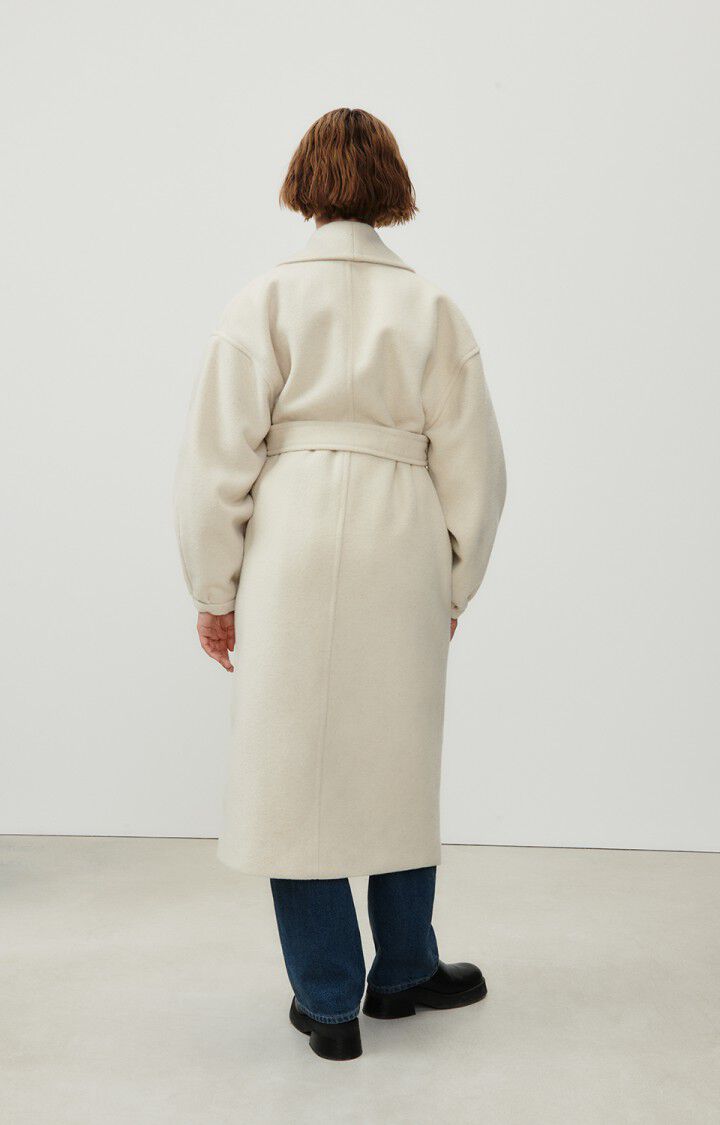 American Vintage Manteau Femme Karabay - ECRU 53 Manches Longues Beige - E23