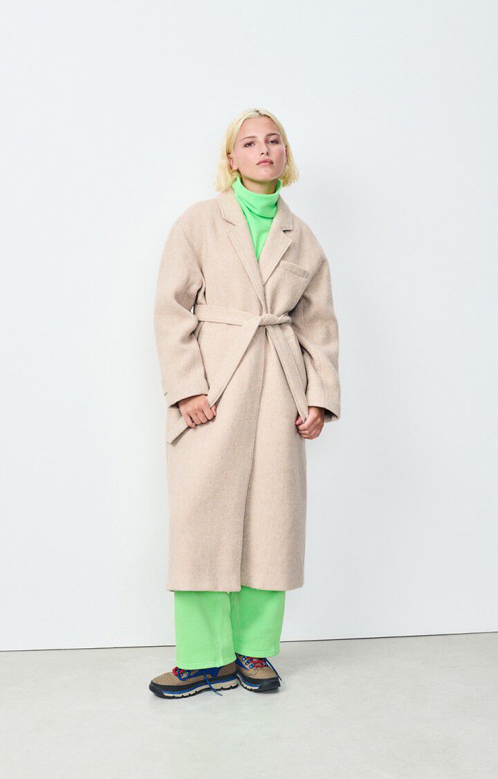 american vintage Manteau femme Nadabow - MASTIC 72 Manches longues Beige - H24
